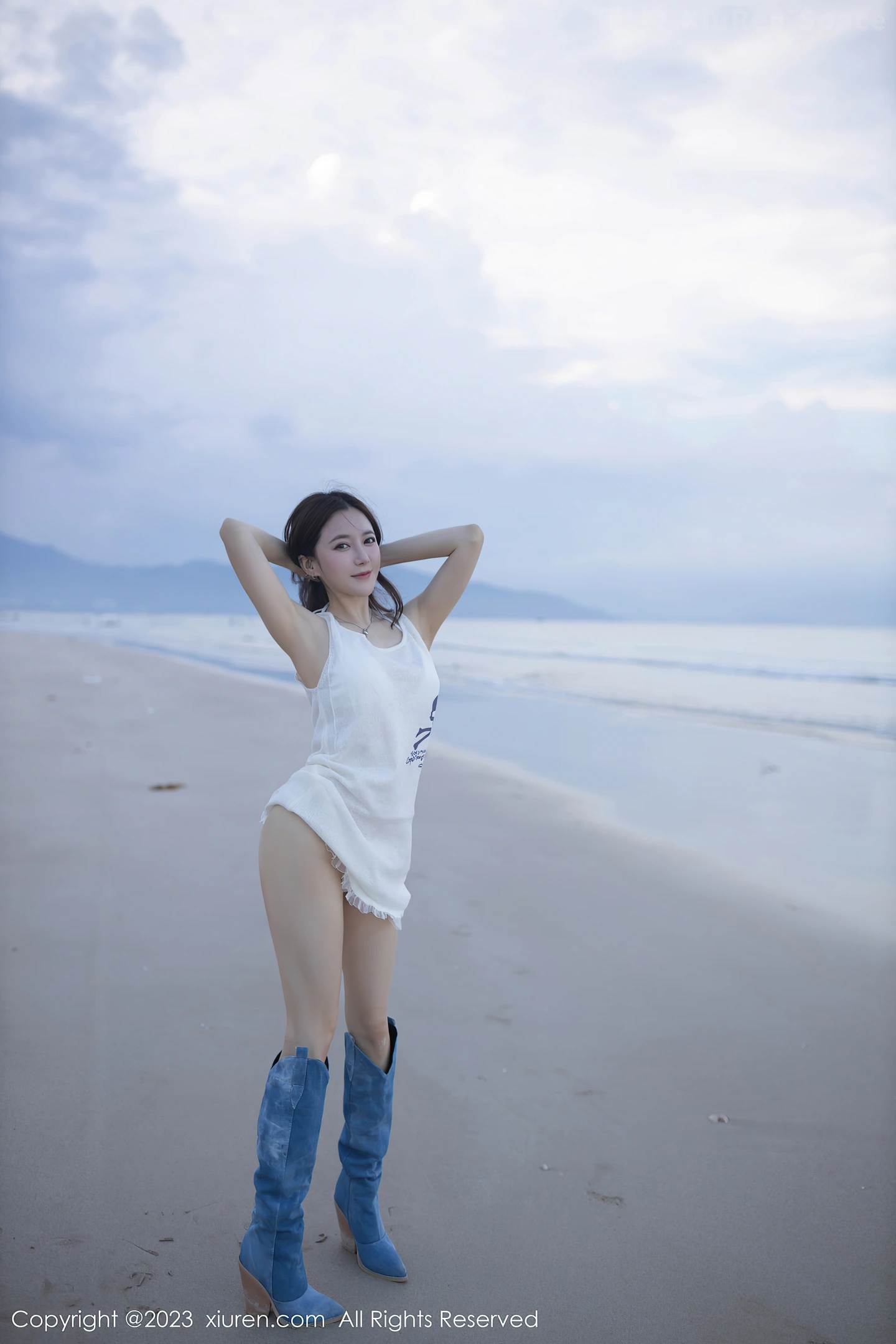 图片[6]-[XiuRen秀人网]2023.06.02 VOL.6852 鱼子酱Fish 白色透视连身背心加比基尼泳装性感私房写真集-秀人网官方网站